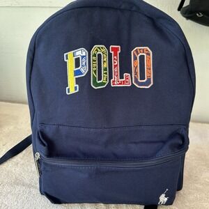 The Polo Backpack Ralph Lauren World Of Polo Fragrance Collection Gift Blue NWOT